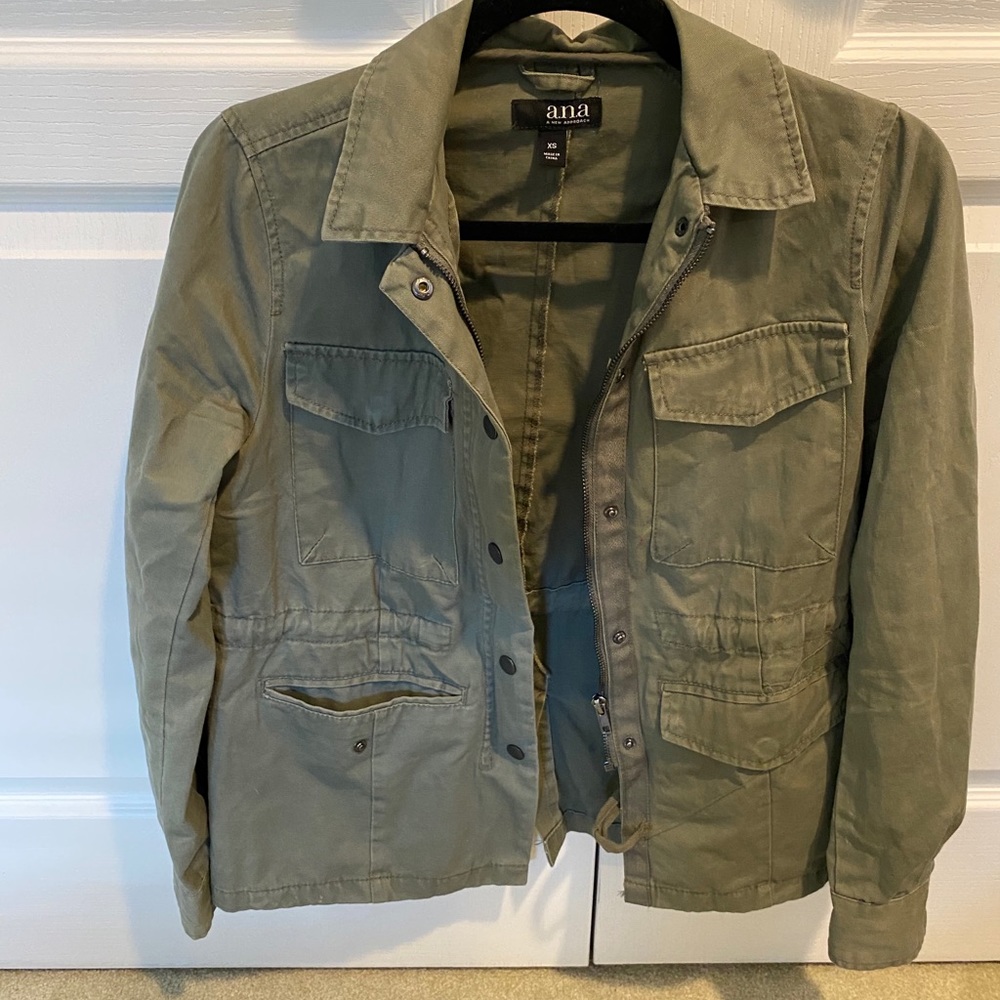 Green Trench Coat with cinch waist